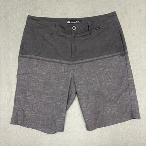 Travis Mathew Shorts Mens 32 Gray Color Block Golf Pockets